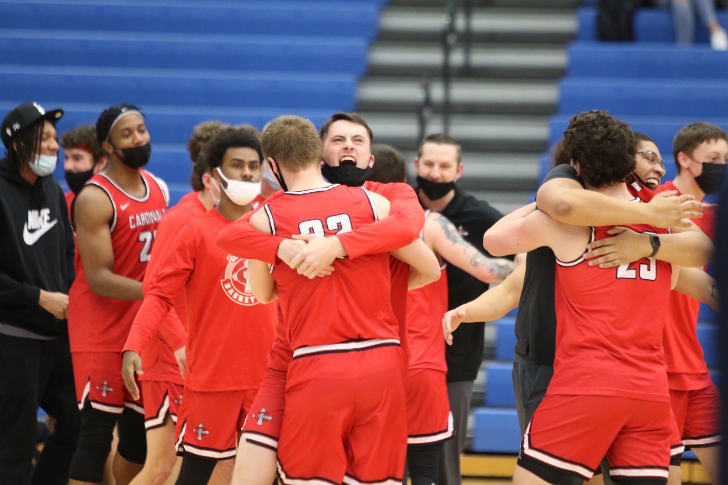 Cardinals advance to the WHAC semi-final round for the first time since 2012. (Photo courtesy of Cornerstone athletics)