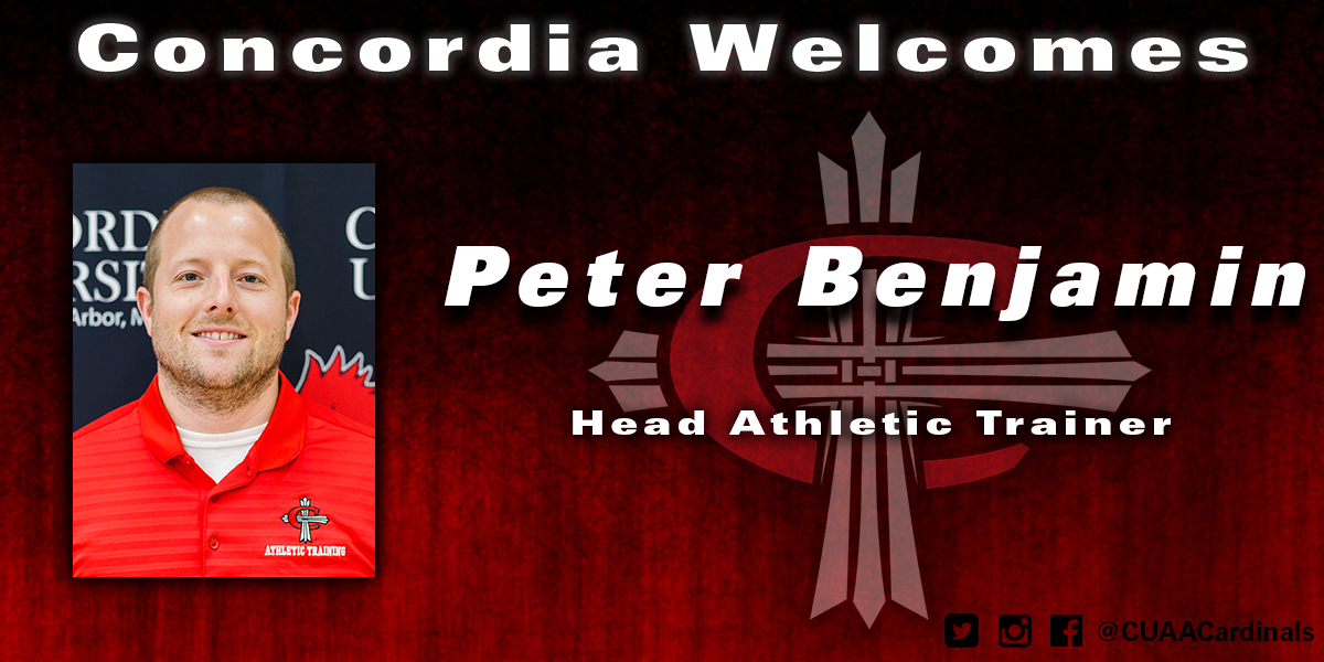 Concordia names Peter Benjamin Head Athletic Trainer