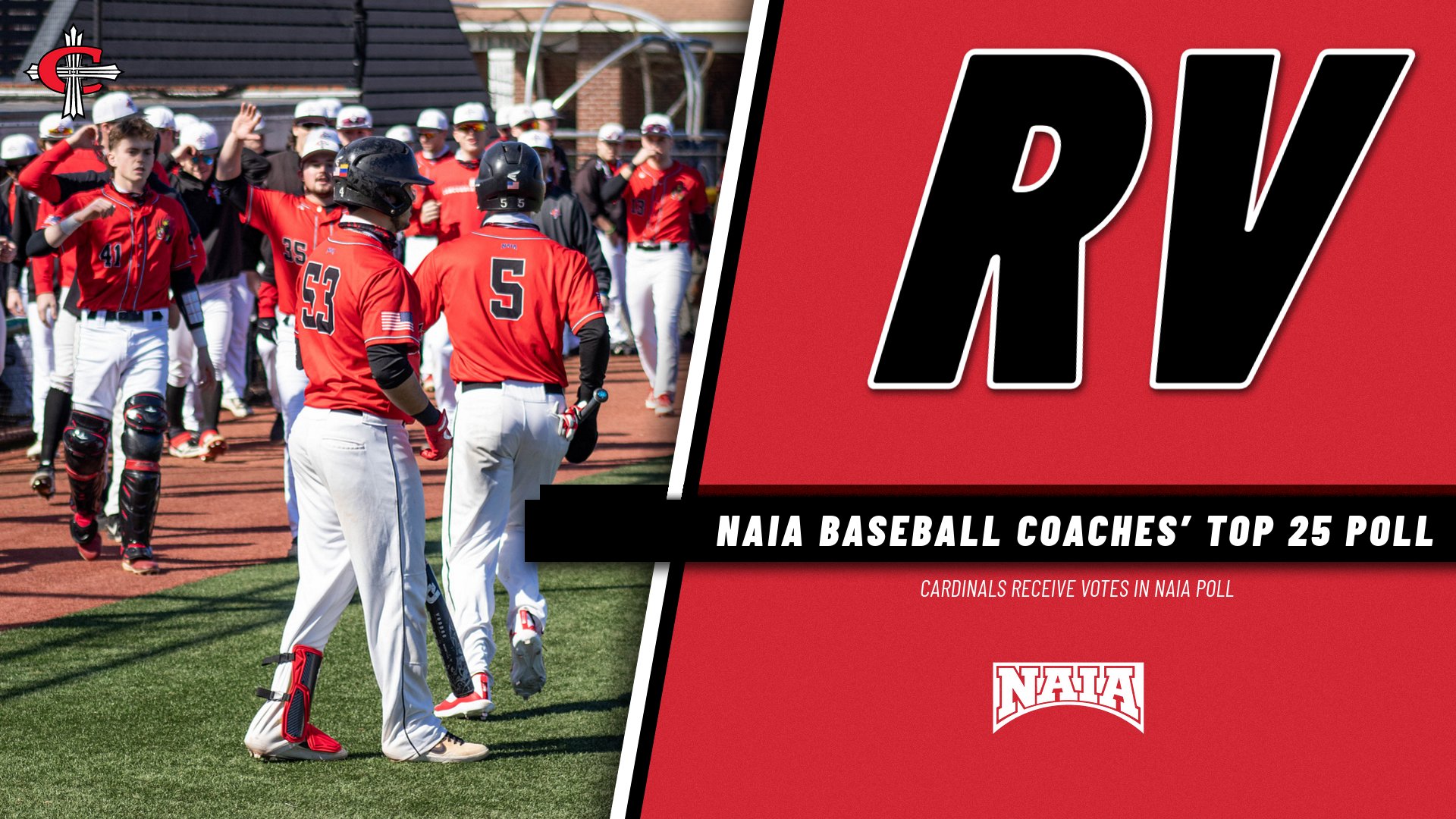 Cardinals receive votes in NAIA Baseball Coaches&rsquo; Top 25 Poll