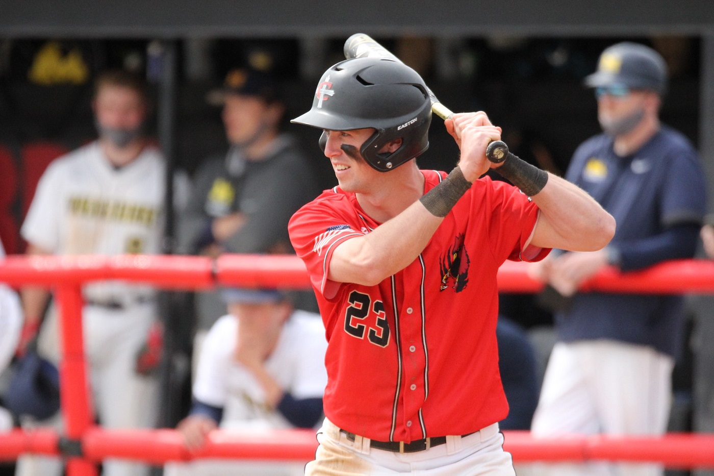 Adam Purdy went 4-6 in two wins against Aquinas. (Photo courtesy of Michael Costello)