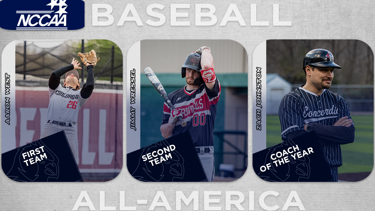 Johnston named NCCAA Coach of the Year; West and Wressel honored as NCCAA All-Americans