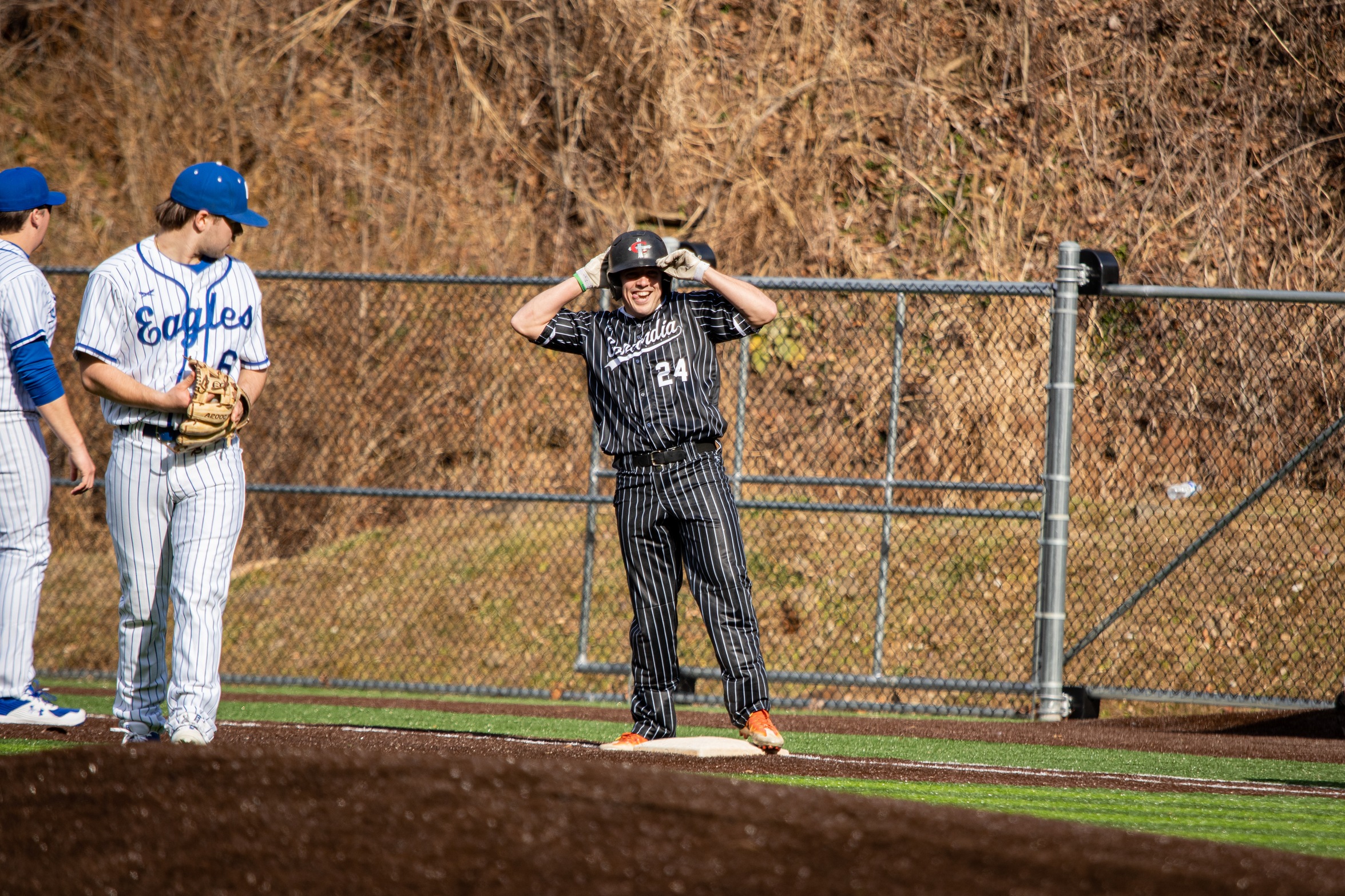 Baseball sweeps Rochester; Zach Johnston reaches 250 career wins