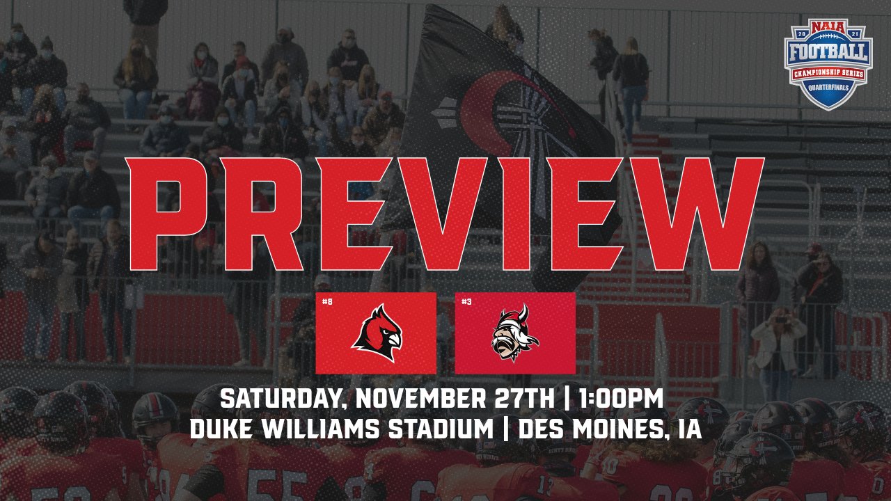 Week 11 Game Notes: Football Travels to Grand View for Second-Round Clash
