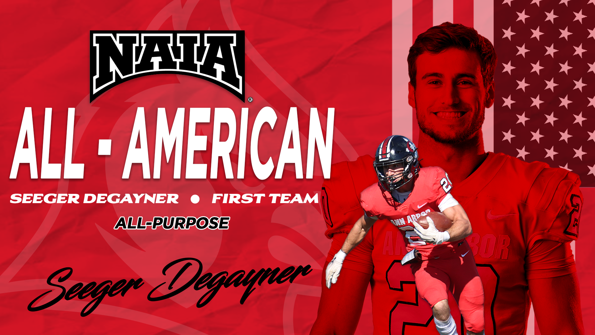 Football's DeGayner named NAIA/AFCA All-American