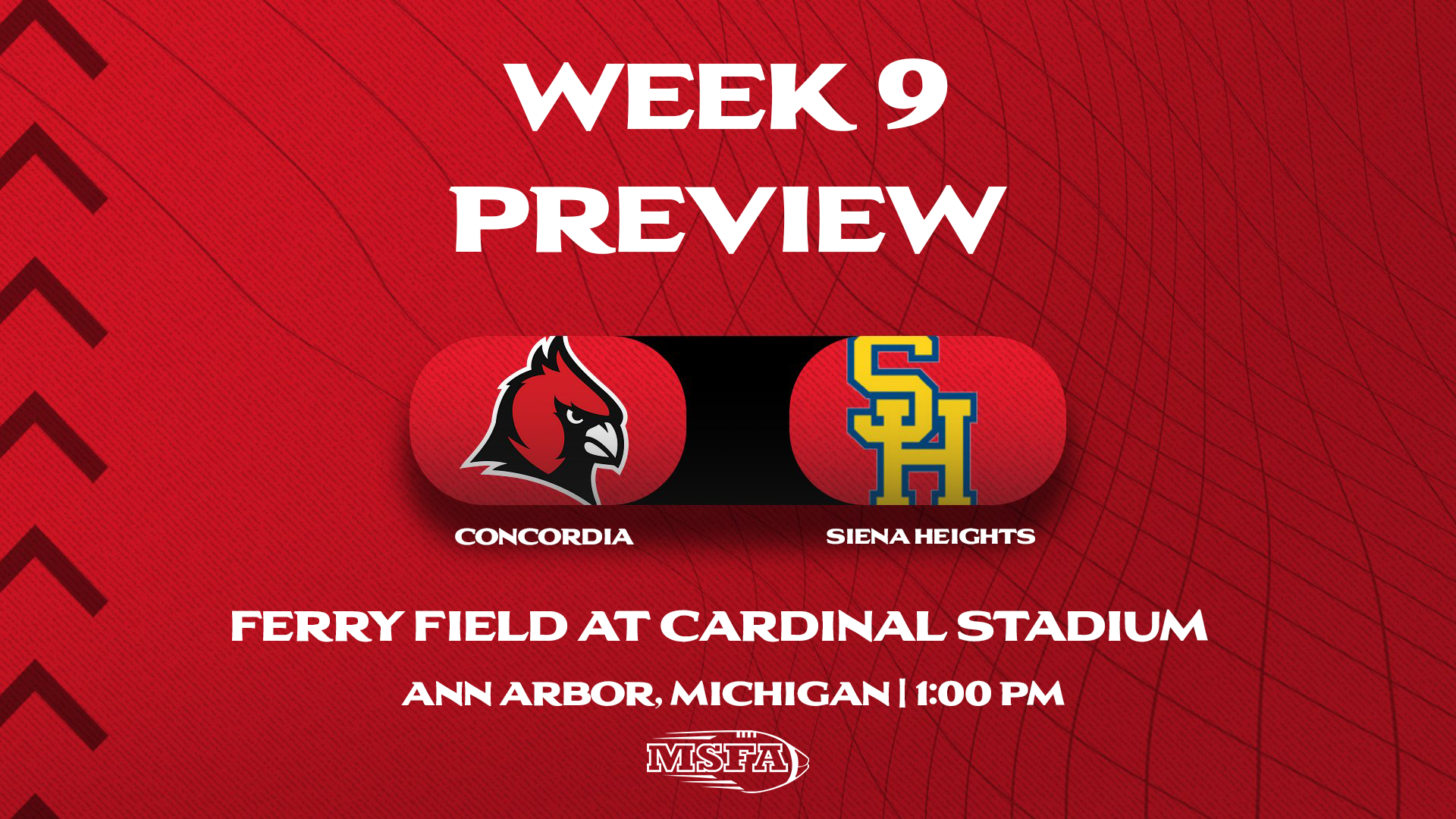 WEEK 9 PREVIEW: Cardinals hosting Siena Heights on Saturday