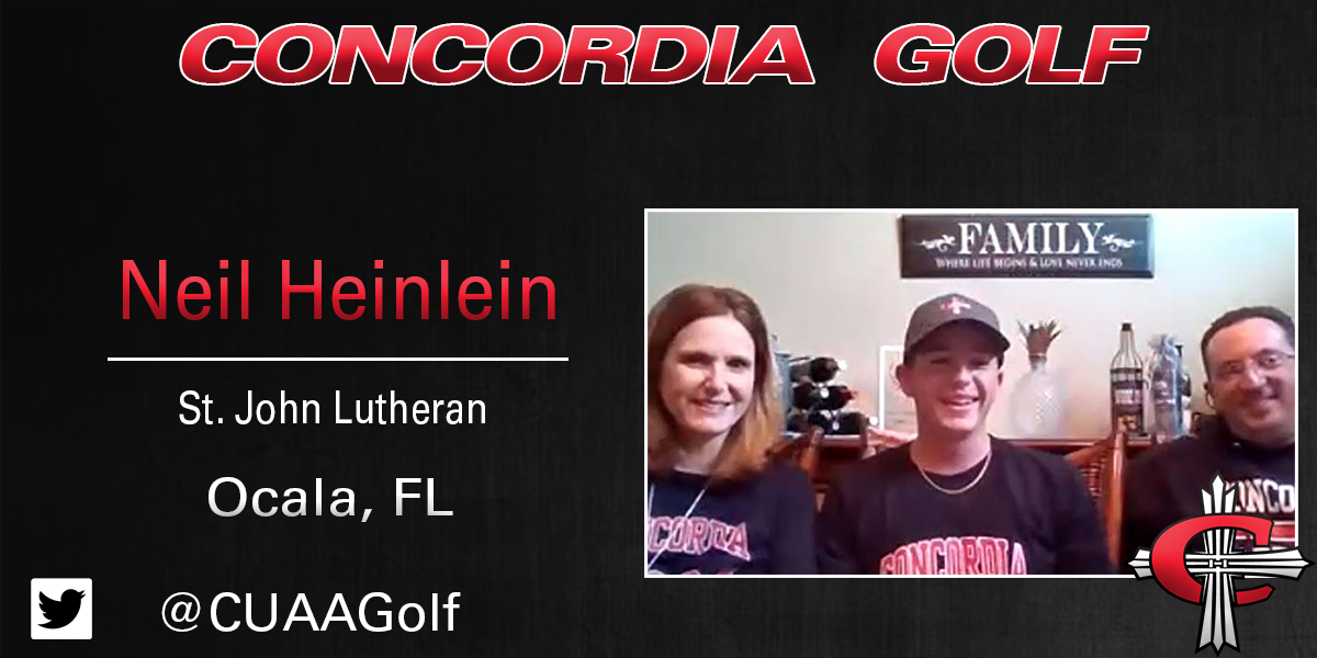 Neil Heinlein signs with Concordia Golf
