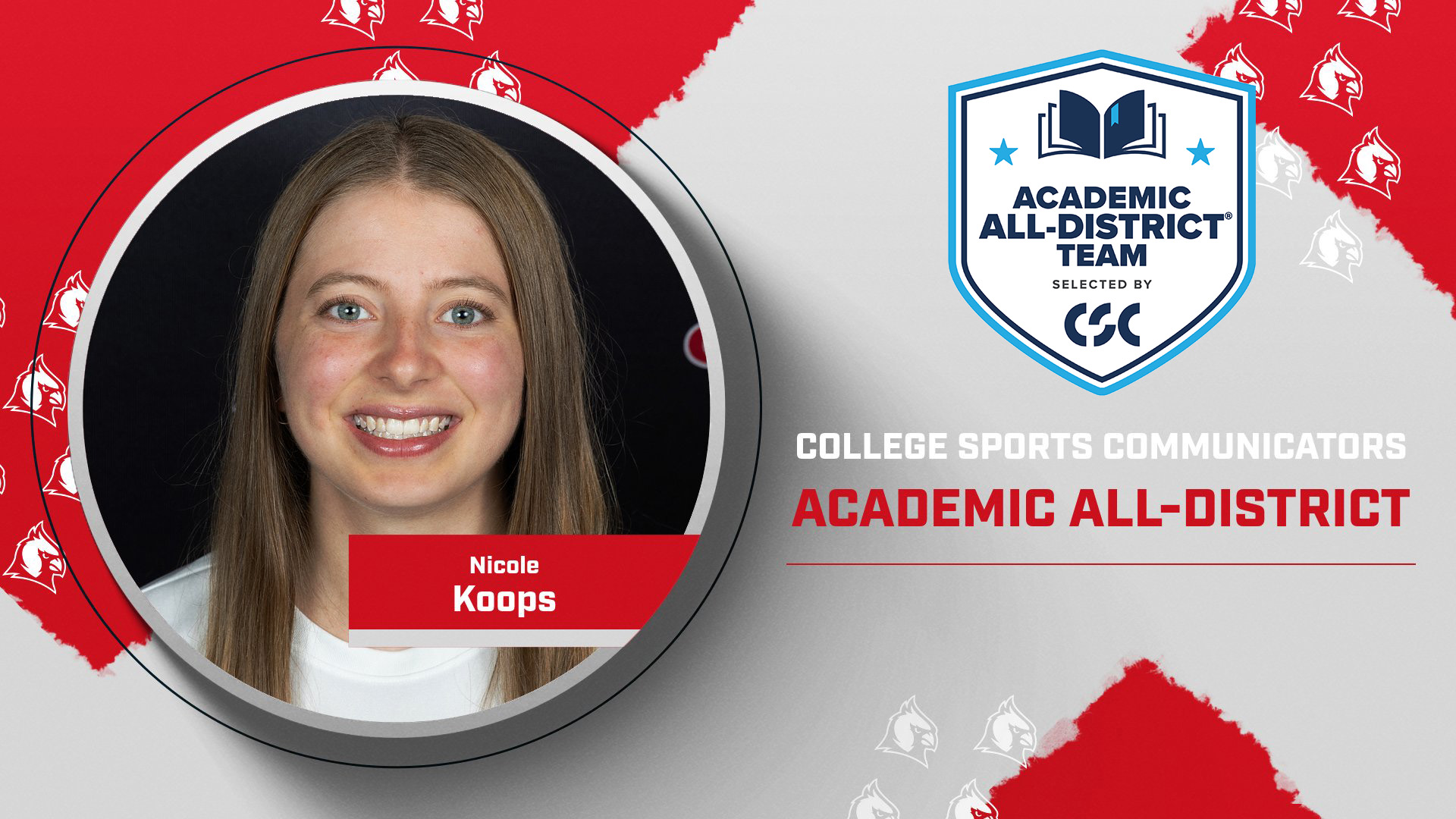 Nicole Koops named to CSC Academic All-District Team