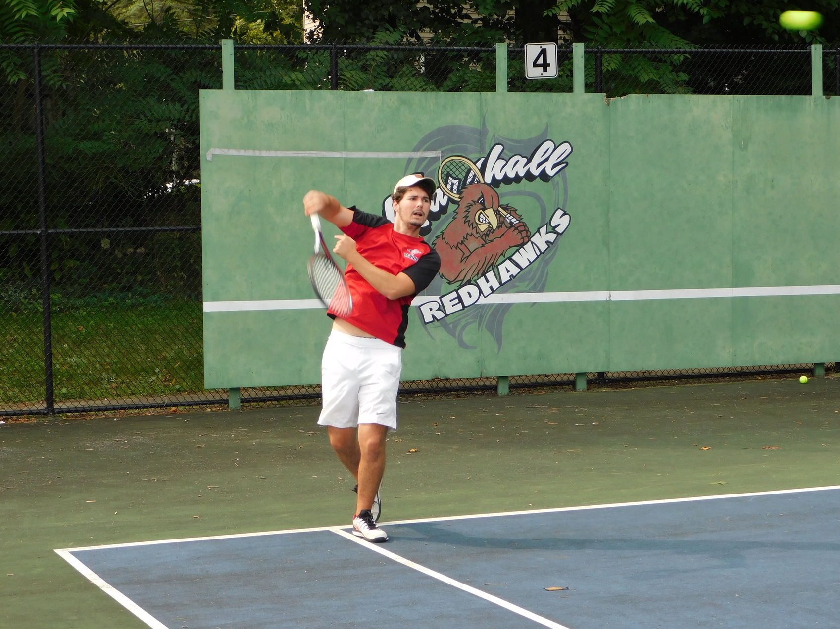 Men's tennis drops season opener to Olivet, 7-2