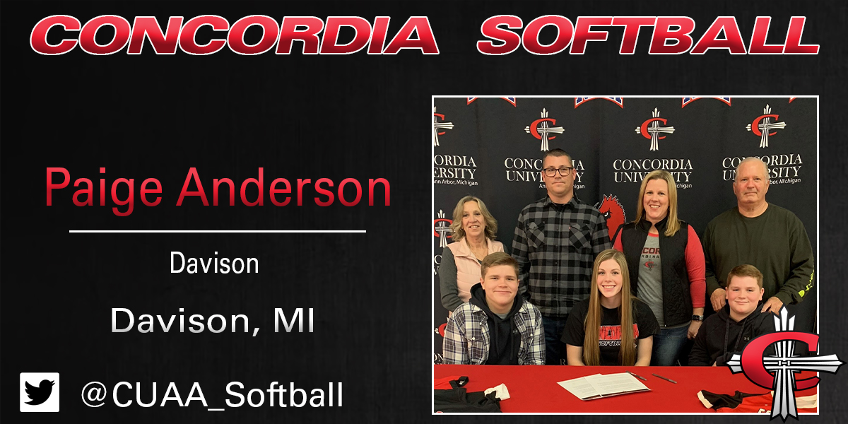 Davison's Paige Anderson signs with CUAA softball