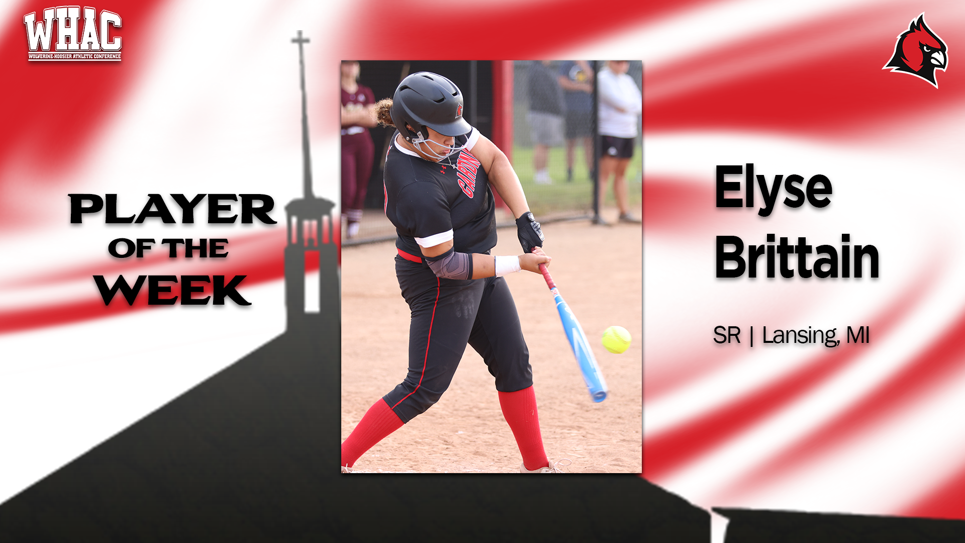 Elyse Brittain earns WHAC Player of the Week honors