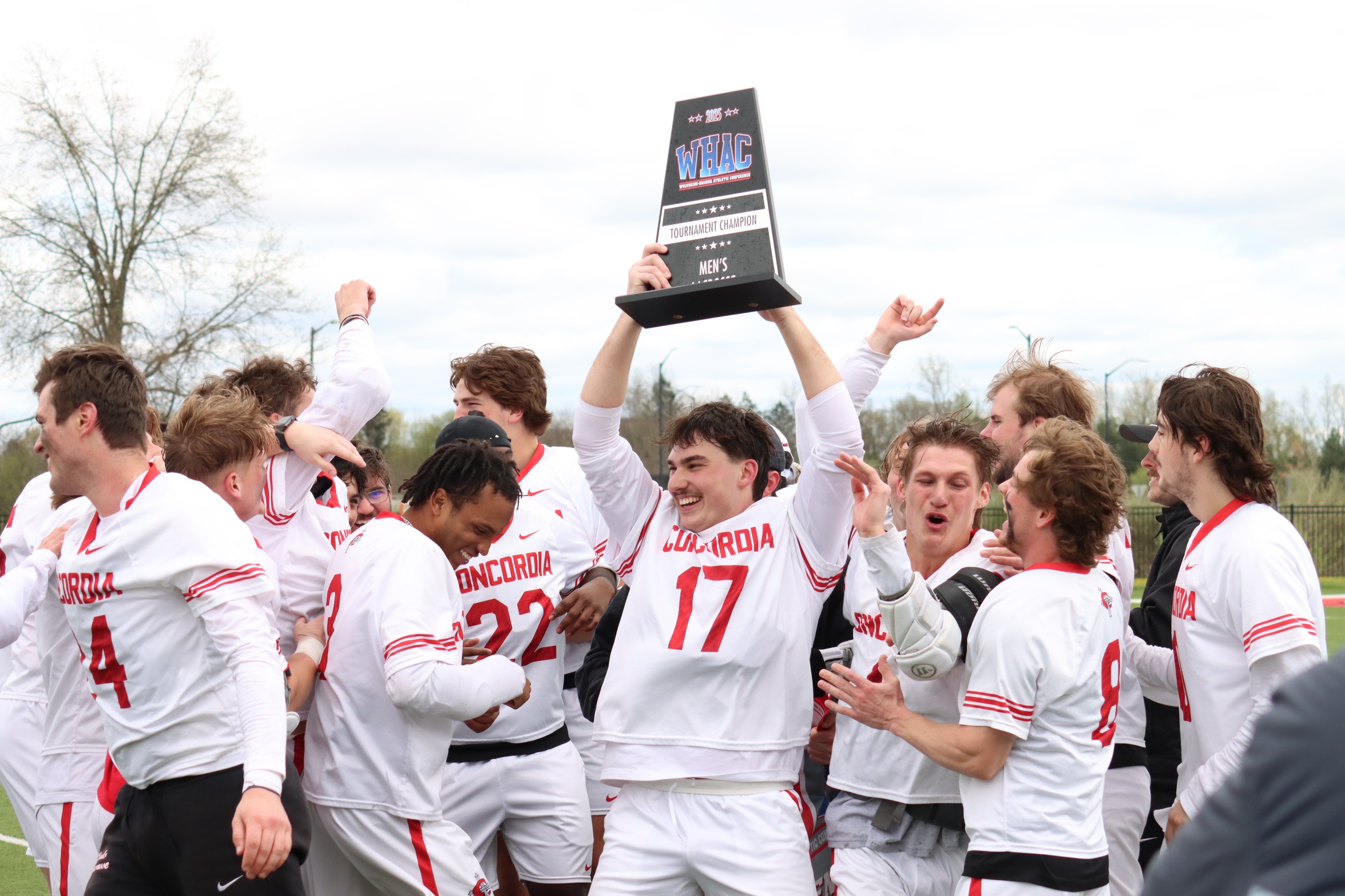 Men's Lacrosse wins WHAC Championship in the final game on Ferry Field at Cardinal Stadium