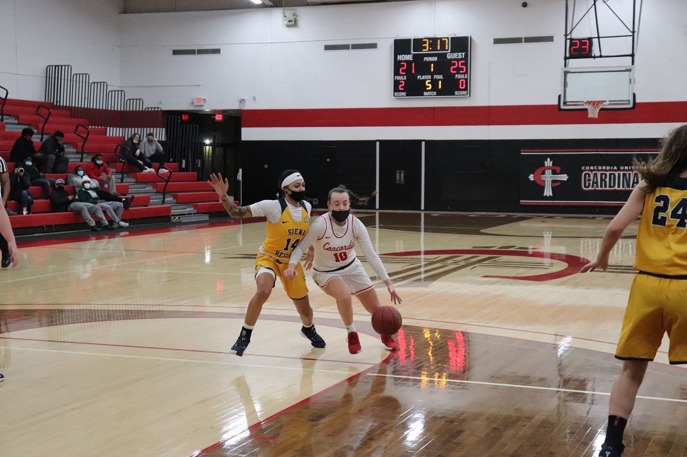 (RV) Women's basketball snaps win streak in loss to Siena Heights