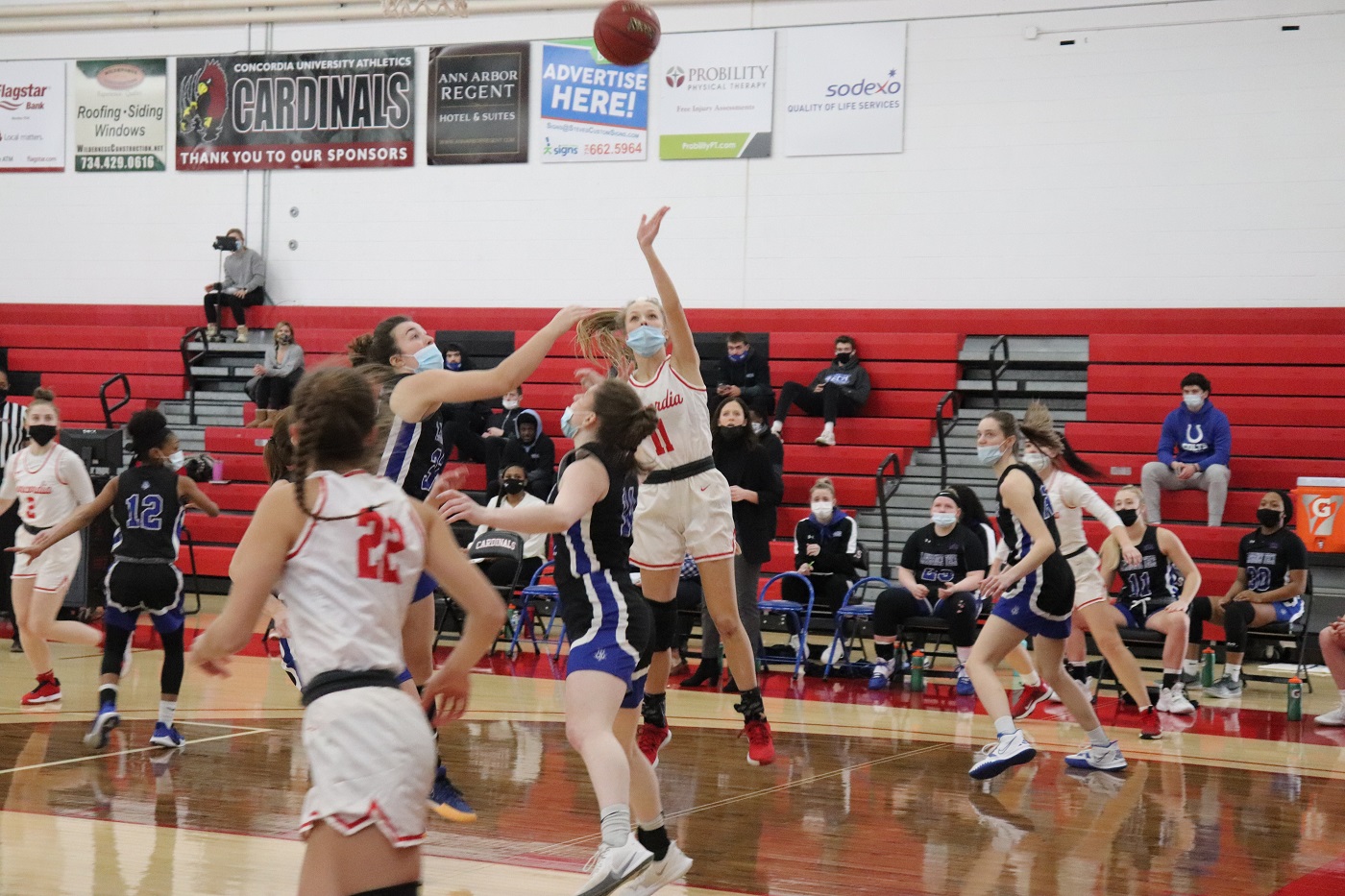 Averi Bebble scores 10 points in the Cardinals win over LTU