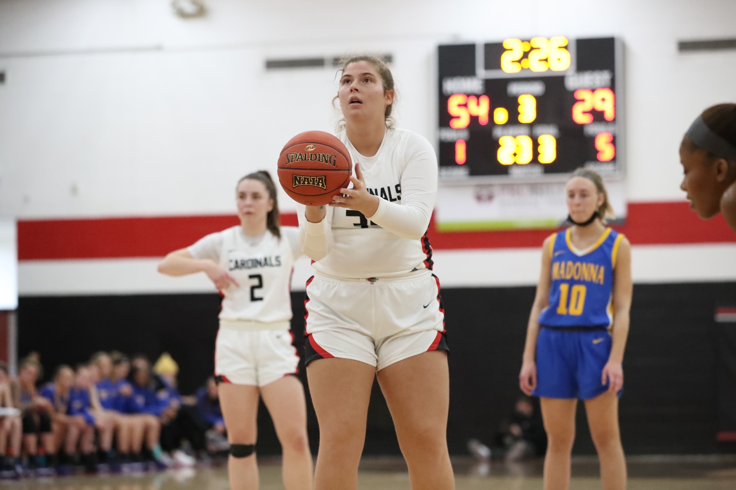 Women's Basketball overpowers Madonna 84-45