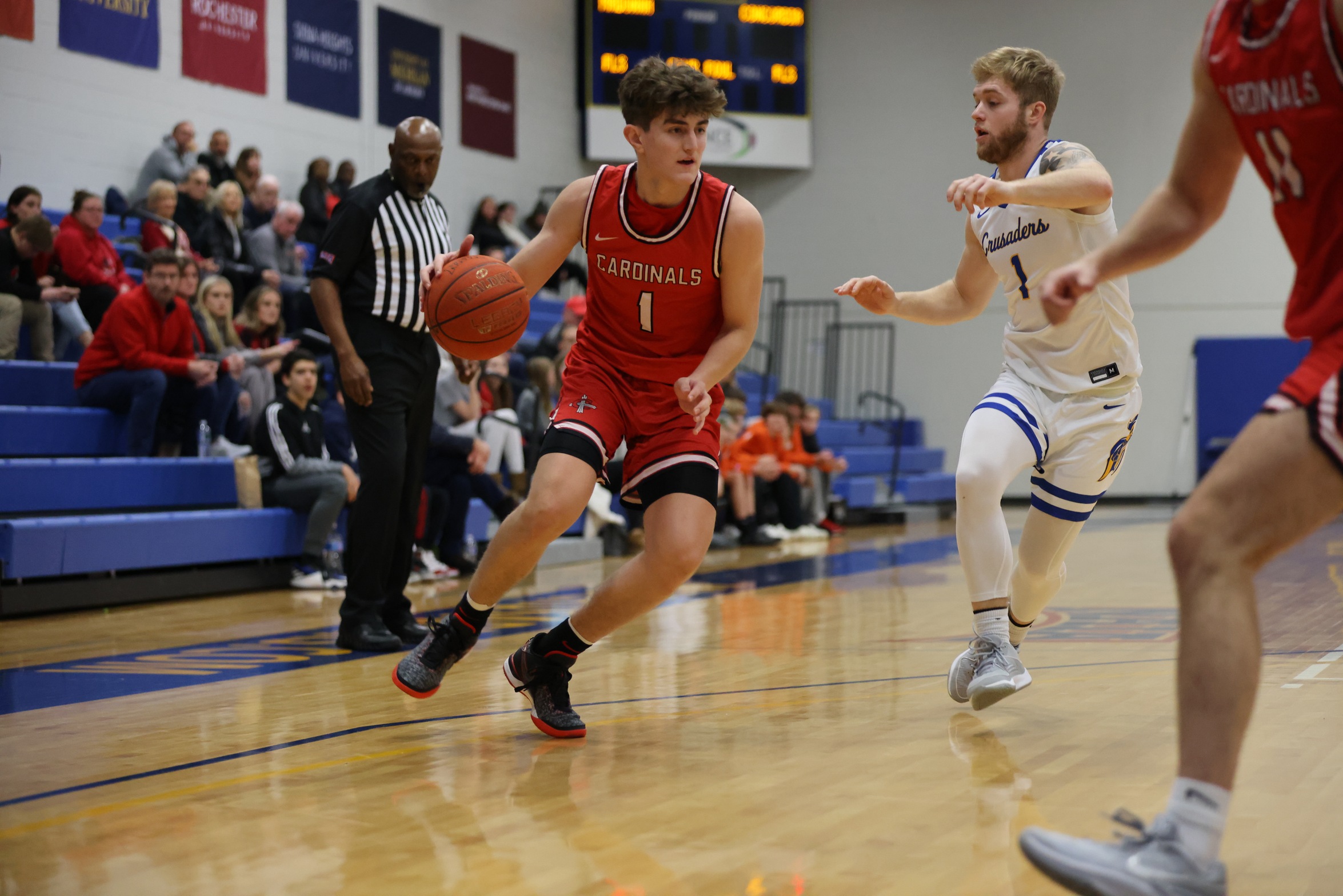 Men's Basketball's upset bid falls short against #RV Madonna