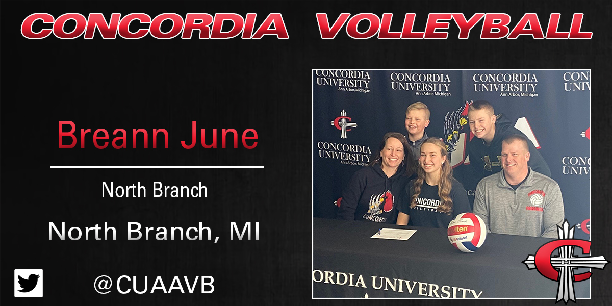 CUAA Volleyball inks Breann June from North Branch