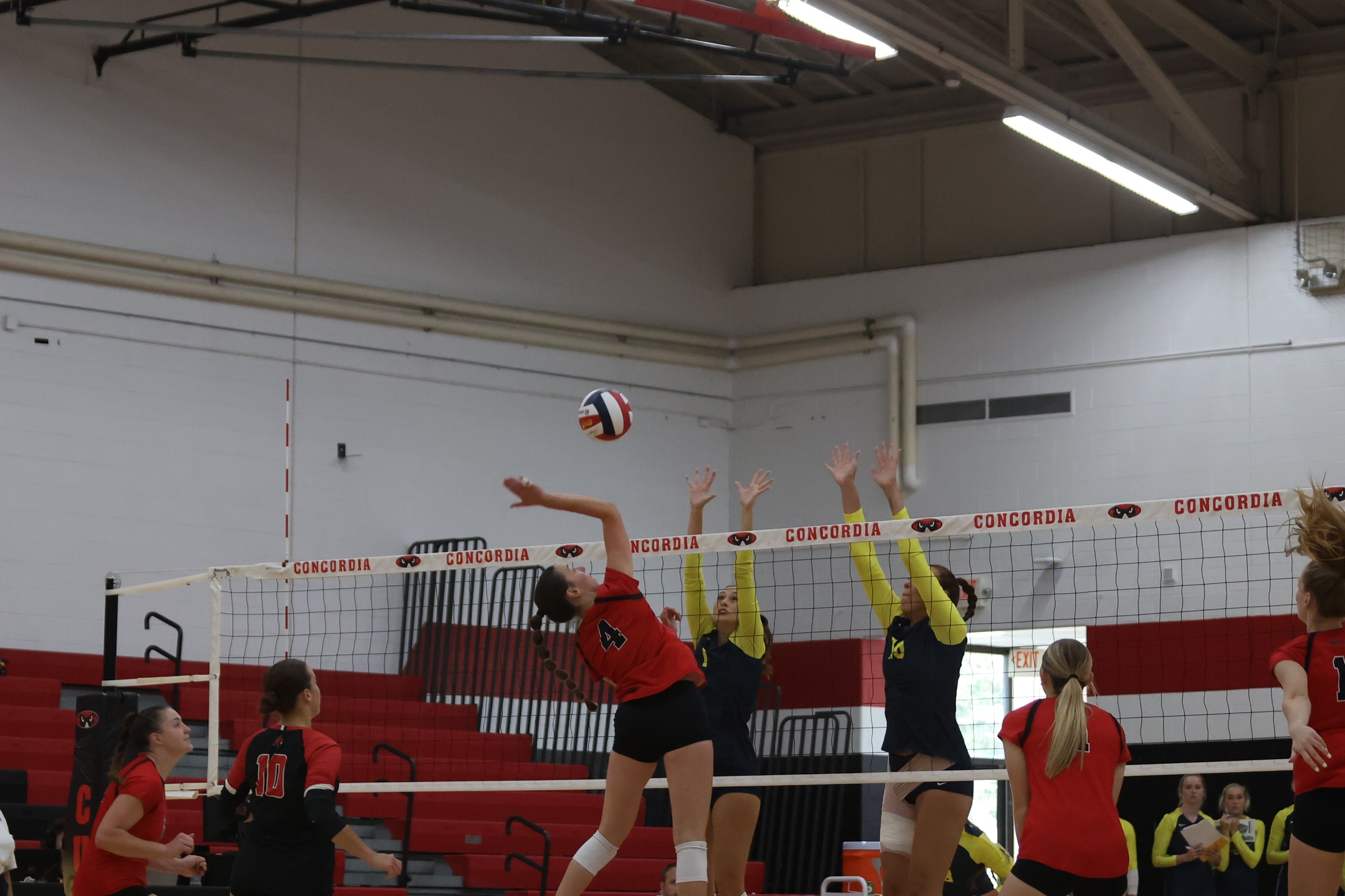 Volleyball falls on the road at Indiana Tech